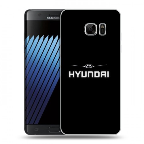 Дизайнерский пластиковый чехол для Samsung Galaxy Note 7 Hyundai