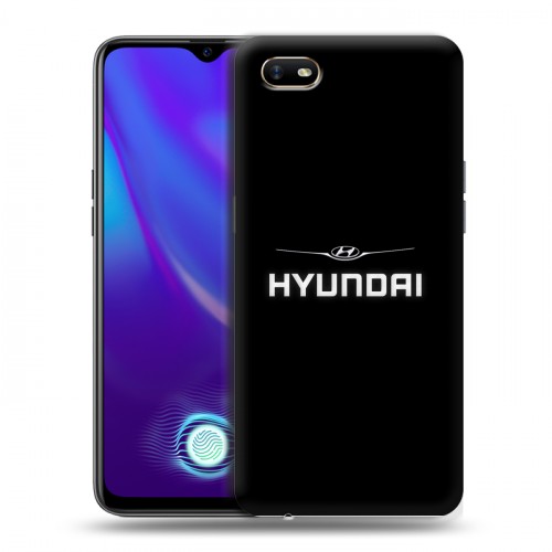 Дизайнерский силиконовый с усиленными углами чехол для OPPO A1k Hyundai