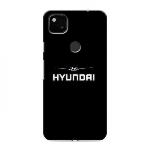 Дизайнерский пластиковый чехол для Google Pixel 4a Hyundai