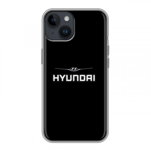 Дизайнерский пластиковый чехол для Iphone 14 Hyundai