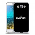 Дизайнерский пластиковый чехол для Samsung Galaxy E5 Hyundai