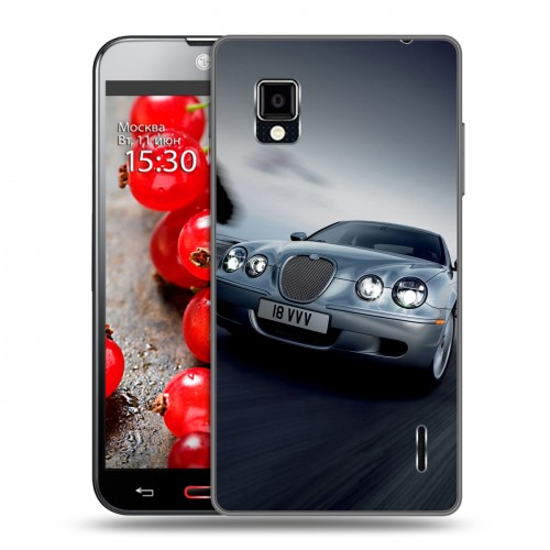 Дизайнерский пластиковый чехол для LG Optimus G Jaguar