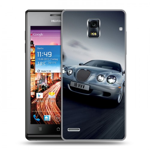 Дизайнерский пластиковый чехол для Huawei Ascend P1 Jaguar