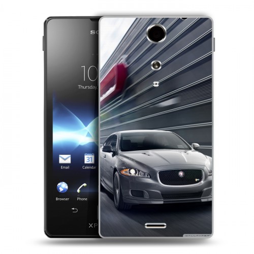 Дизайнерский пластиковый чехол для Sony Xperia TX Jaguar