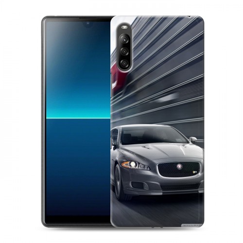 Дизайнерский силиконовый с усиленными углами чехол для Sony Xperia L4 Jaguar