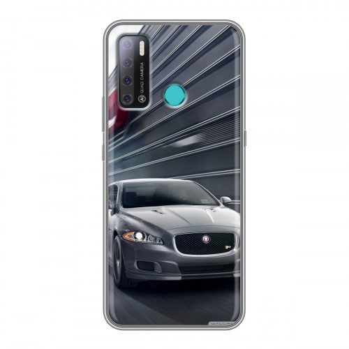 Дизайнерский силиконовый с усиленными углами чехол для Tecno Pouvoir 4 Jaguar