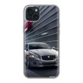 Дизайнерский силиконовый чехол для Iphone 15 Plus Jaguar