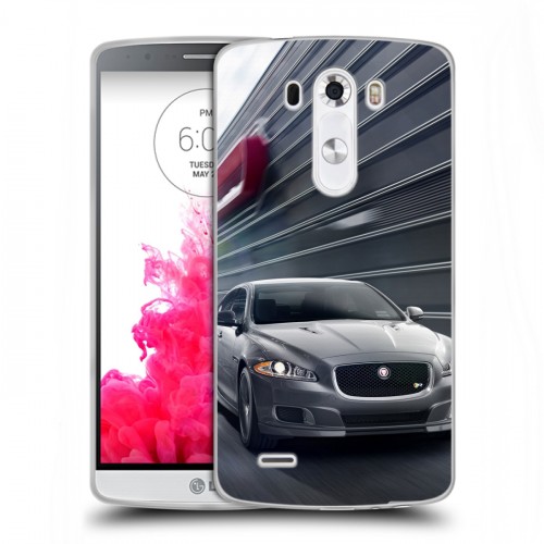 Дизайнерский силиконовый чехол для LG G3 (Dual-LTE) Jaguar