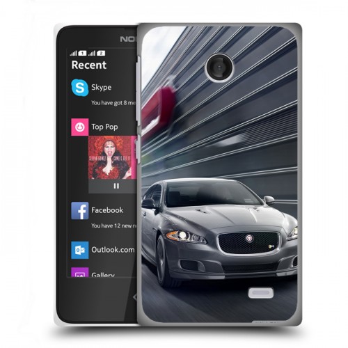 Дизайнерский пластиковый чехол для Nokia X Jaguar