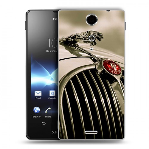 Дизайнерский пластиковый чехол для Sony Xperia TX Jaguar