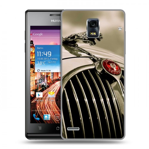 Дизайнерский пластиковый чехол для Huawei Ascend P1 Jaguar