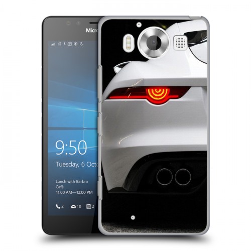 Дизайнерский пластиковый чехол для Microsoft Lumia 950 Jaguar