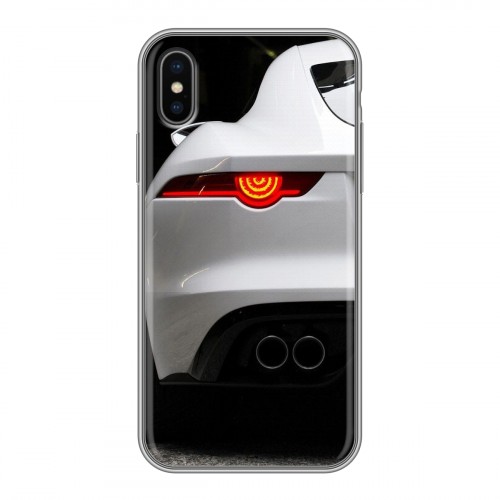 Дизайнерский силиконовый чехол для Iphone x10 Jaguar