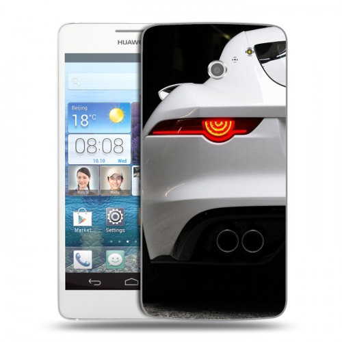 Дизайнерский пластиковый чехол для Huawei Ascend D2 Jaguar