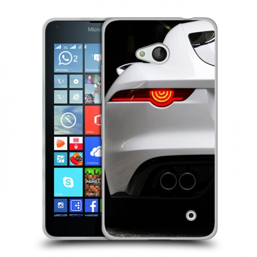 Дизайнерский пластиковый чехол для Microsoft Lumia 640 Jaguar