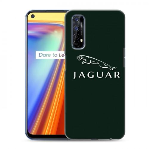 Дизайнерский силиконовый с усиленными углами чехол для Realme 7 Jaguar