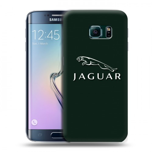 Дизайнерский пластиковый чехол для Samsung Galaxy S6 Edge Jaguar