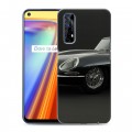 Дизайнерский силиконовый с усиленными углами чехол для Realme 7 Jaguar