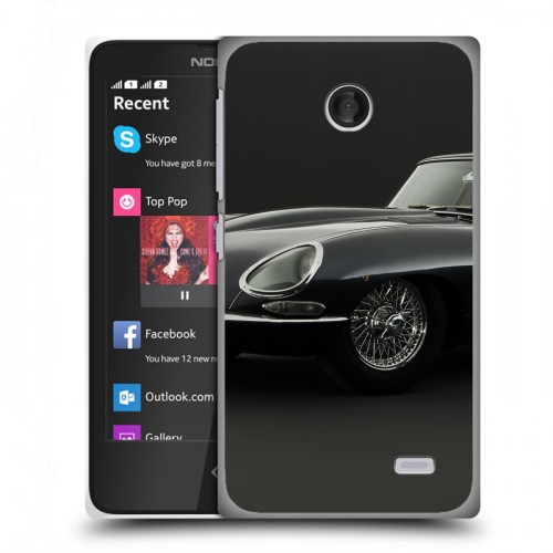 Дизайнерский пластиковый чехол для Nokia X Jaguar