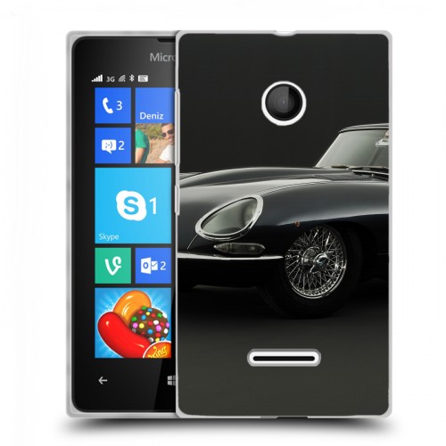 Дизайнерский пластиковый чехол для Microsoft Lumia 435 Jaguar