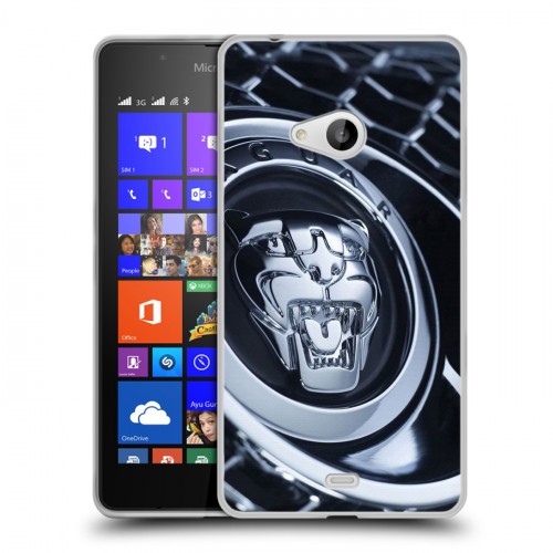 Дизайнерский пластиковый чехол для Microsoft Lumia 540 Jaguar