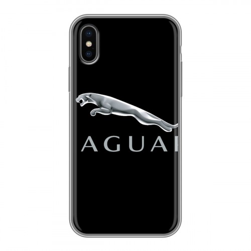 Дизайнерский силиконовый чехол для Iphone x10 Jaguar