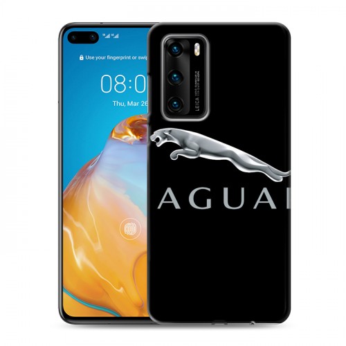 Дизайнерский силиконовый с усиленными углами чехол для Huawei P40 Jaguar