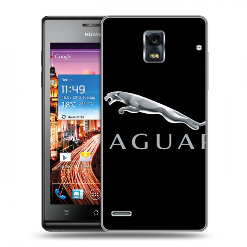 Дизайнерский пластиковый чехол для Huawei Ascend P1 Jaguar