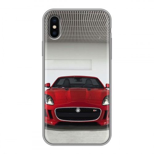 Дизайнерский силиконовый чехол для Iphone x10 Jaguar