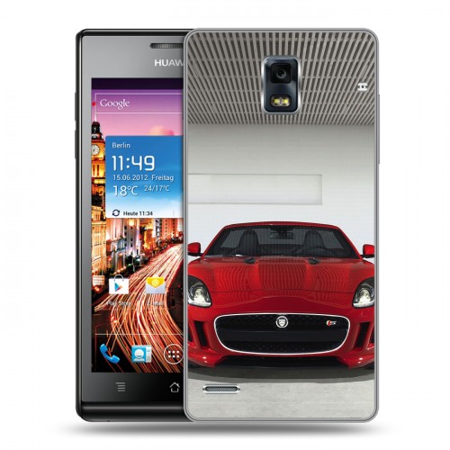 Дизайнерский пластиковый чехол для Huawei Ascend P1 Jaguar