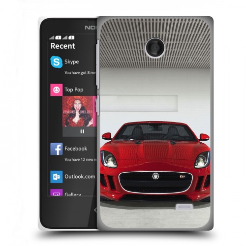 Дизайнерский пластиковый чехол для Nokia X Jaguar