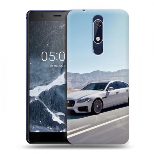 Дизайнерский пластиковый чехол для Nokia 5.1 Jaguar