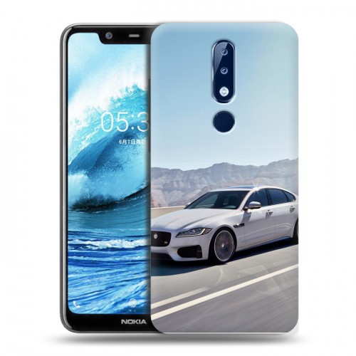 Дизайнерский пластиковый чехол для Nokia 5.1 Plus Jaguar