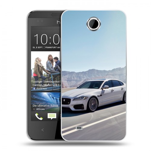 Дизайнерский пластиковый чехол для HTC Desire 300 Jaguar