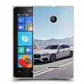 Дизайнерский пластиковый чехол для Microsoft Lumia 435 Jaguar