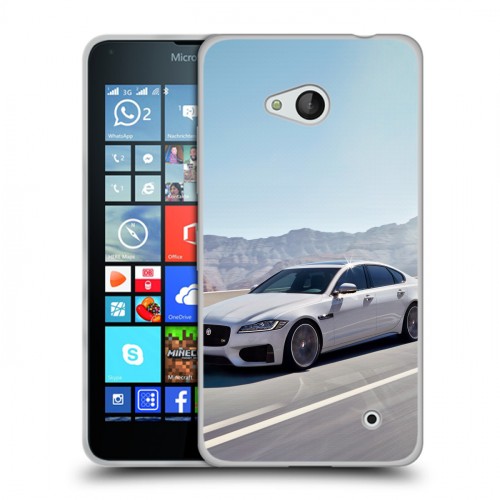 Дизайнерский пластиковый чехол для Microsoft Lumia 640 Jaguar