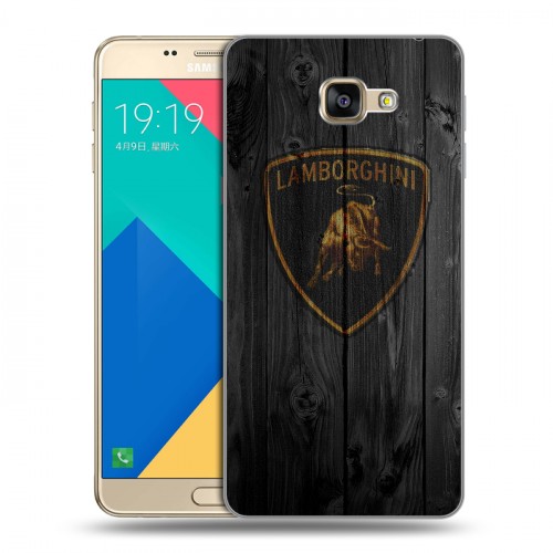 Дизайнерский силиконовый чехол для Samsung Galaxy A9 Lamborghini