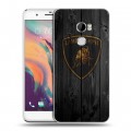 Дизайнерский пластиковый чехол для HTC One X10 Lamborghini