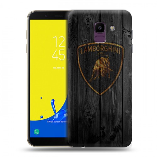 Дизайнерский пластиковый чехол для Samsung Galaxy J6 Lamborghini