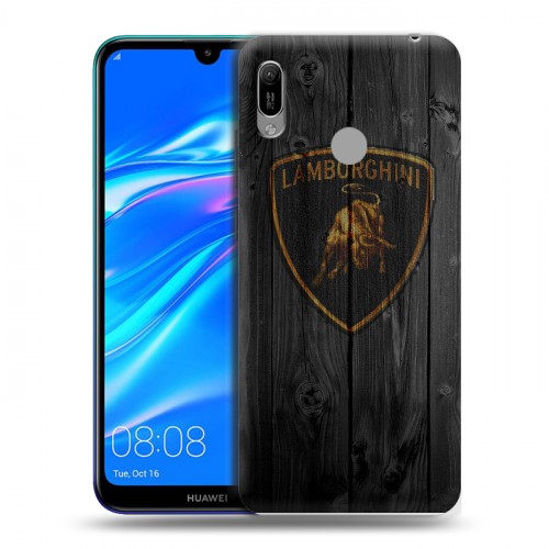 Дизайнерский пластиковый чехол для Huawei Y6 (2019) Lamborghini