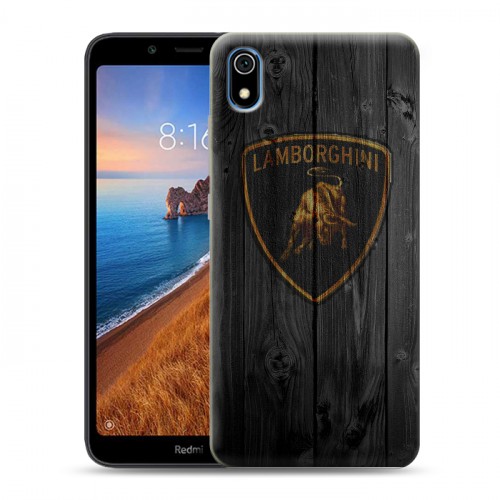 Дизайнерский силиконовый чехол для Xiaomi RedMi 7A Lamborghini