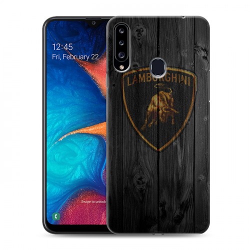 Дизайнерский пластиковый чехол для Samsung Galaxy A20s Lamborghini