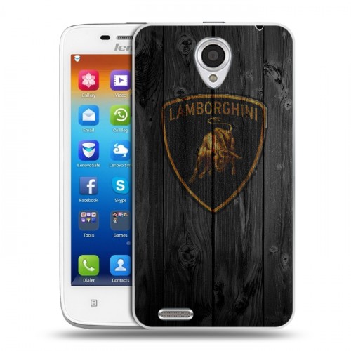 Дизайнерский пластиковый чехол для Lenovo S650 Ideaphone Lamborghini