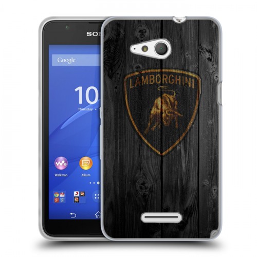 Дизайнерский пластиковый чехол для Sony Xperia E4g Lamborghini