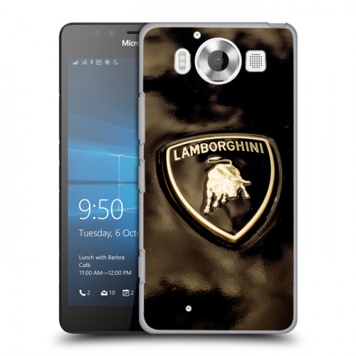 Дизайнерский пластиковый чехол для Microsoft Lumia 950 Lamborghini