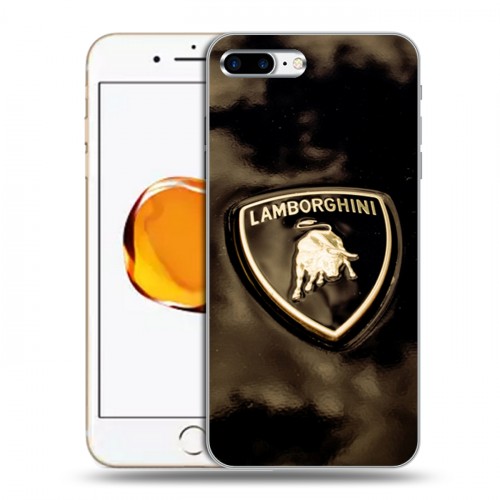 Дизайнерский пластиковый чехол для Iphone 7 Plus / 8 Plus Lamborghini