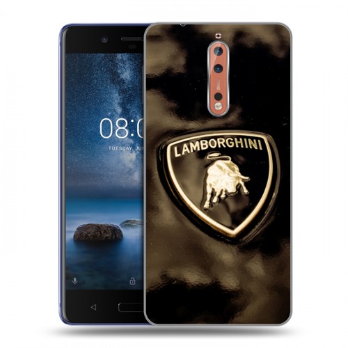 Дизайнерский пластиковый чехол для Nokia 8 Lamborghini