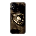 Дизайнерский силиконовый чехол для Iphone x10 Lamborghini