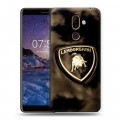 Дизайнерский пластиковый чехол для Nokia 7 Plus Lamborghini