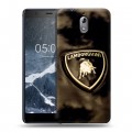 Дизайнерский пластиковый чехол для Nokia 3.1 Lamborghini